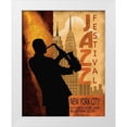 thumbnail image 1 of Knutsen, Conrad 26x32 White Modern Wood Framed Museum Art Print Titled - 1962 Jazz in New York, 1 of 4