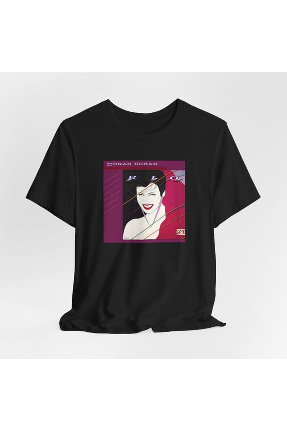 Duran Duran Rio Album T-Shirt, 80s New Wave Band Tee, Retro Music Concert Shirt, Navy S