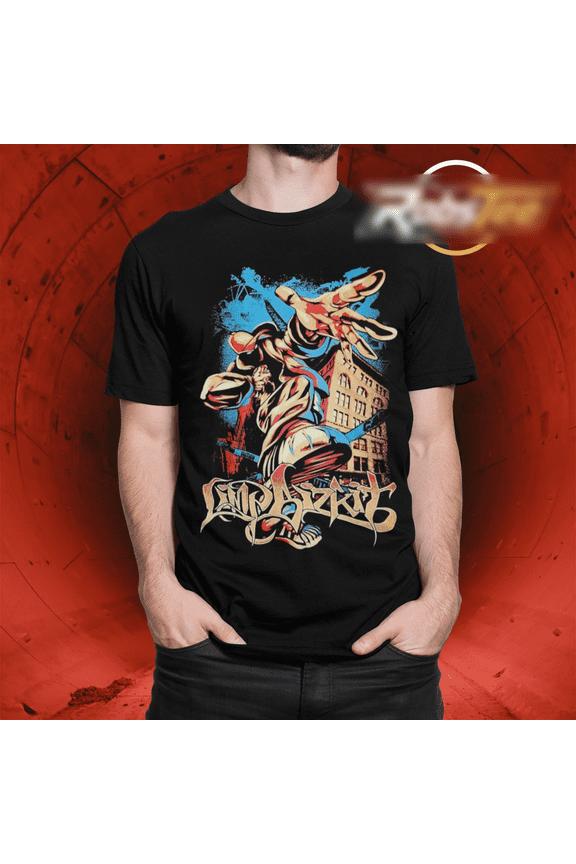 Limp Bizkit T-Shirt 90s Retro Rap Metal Band Music Fan Shirt, Navy S
