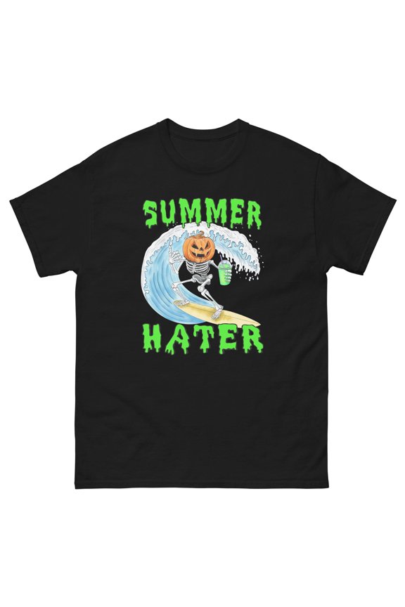 Summer Hater Unisex Classic Tee, Navy 5XL