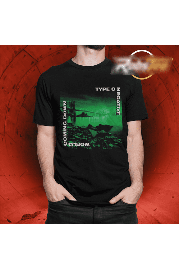 Type O Negative T-Shirt, Gothic Metal Band Music Shirt, Navy S