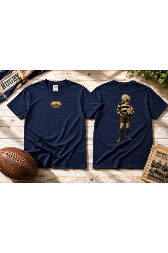 Vintage Rugby Einstein Shirt, RugbyBEST Rugby Tee, Rugby Player Graphic Tee, Rugby Fan Gift, Heavyweight Unisex Shirt, Sand S