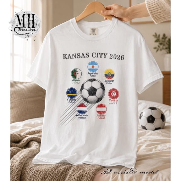 KnuxTee World Soccer Tournament | Kansas City Hosting 2026 Games | Futbol Teams Playing T-Shirt, Graphite S