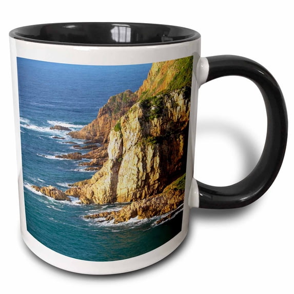 3drose, Knysna Heads, Knysna, Garden Route, Western Cape, South Africa., 11oz Two-tone Black Mug