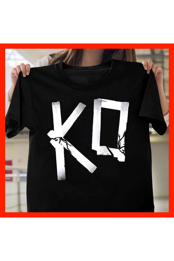 Ko Knockout Graphic T-Shirt - Distressed Tape Design Streetwear Urban Style T1836, Softstyle for Unisex, Inclusive Sizing to 5XL