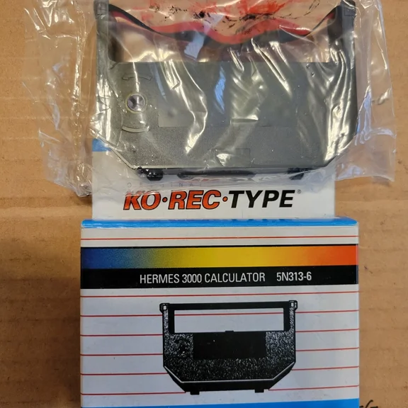 Ko Rec Type Calculator Ribbon For Hermes 3000 Calculator & Others New
