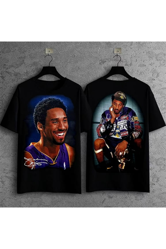 Ko be Brant Vintage T-Shirt, Classic Basketball Sports Fan Shirt,Black Color,Size 2XL