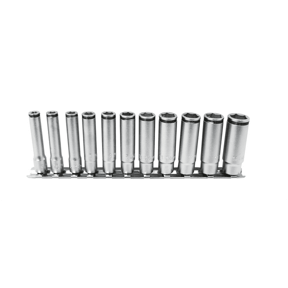 Ko-ken USA Special 1/4 Sq. Dr. Deep NUT GRIP Socket Set, 5-14mm - 11 pieces