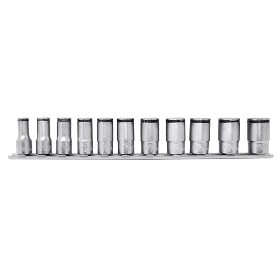 Ko-ken USA Special 3/8 Sq. Dr. Semi-Deep Socket set 8-19mm Nut Grip 11 pieces