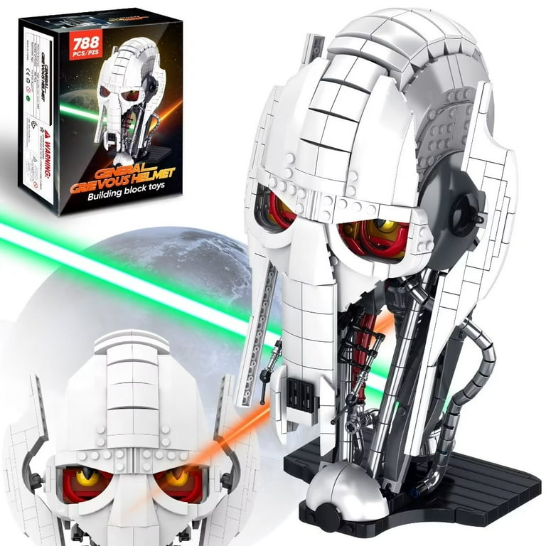 General Grievous Helmet Buildable Model, Compatible with Lego