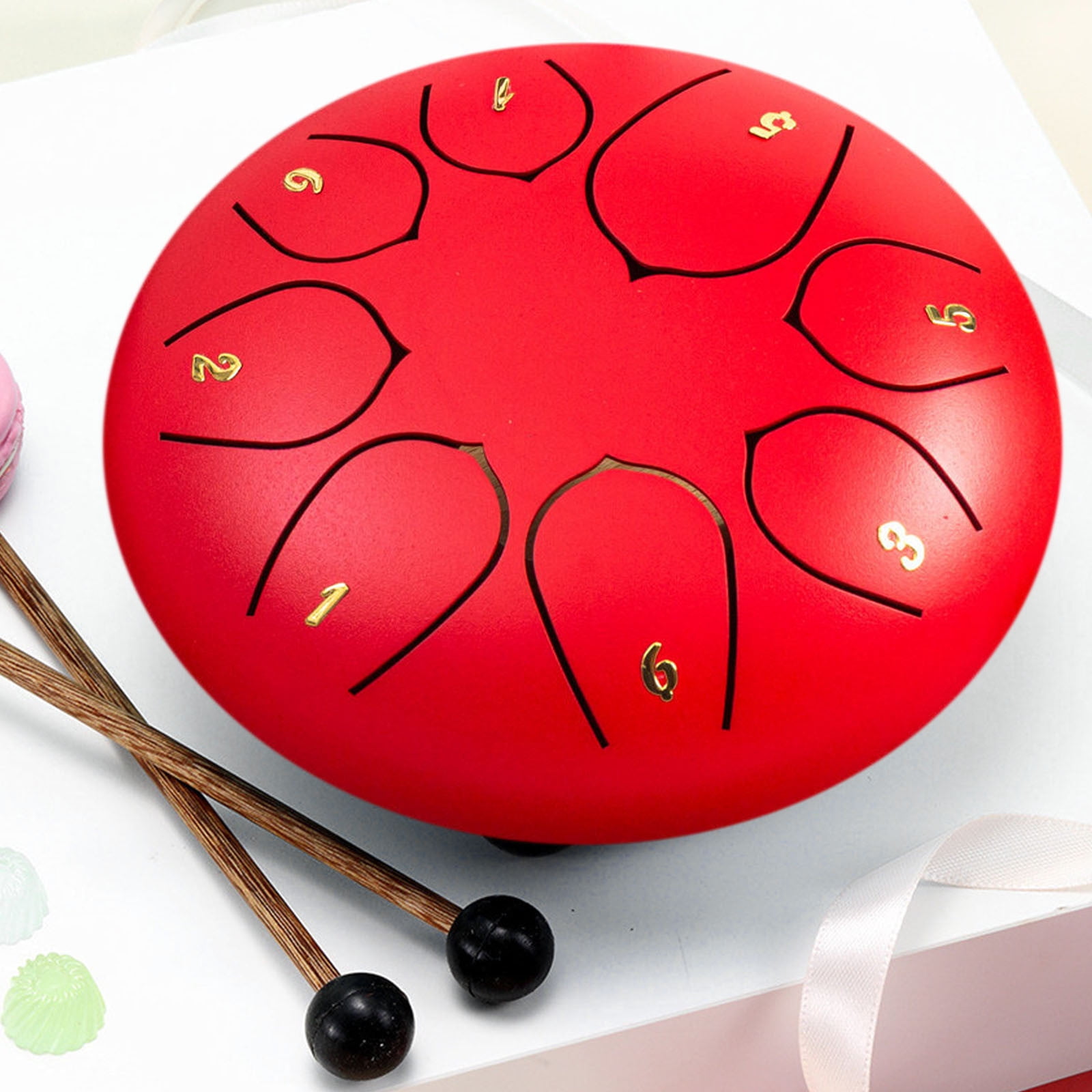 KoIJMP Tongue Drum, Upgraded Steel Tongue Drum 8 Notes 6 Inch