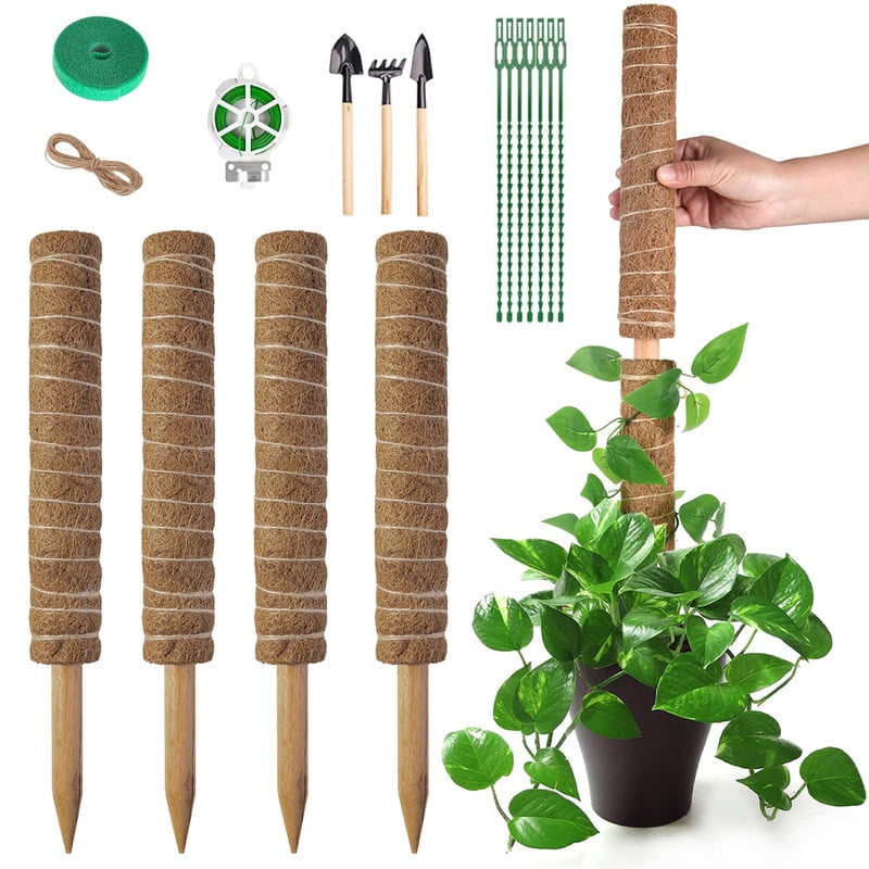 【新品未使用】MOSS STICK SW50 24-25 2 Pack 25 Inch Bendable Moss Pole for Indoor Plant Support
