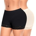 thumbnail image 1 of KoRwelex Padded Underwear for Women Butt Lifter Panties Booty Pads Butt Enhancer Lace Boyshorts Shapewear 2 Pack, 1 of 6