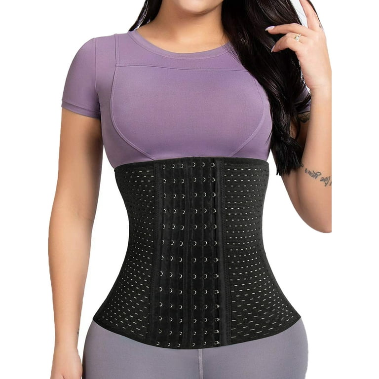 KoRwelex Waist Trainer For Women Shapewear Tummy Control Body Shaper Plus Size Waist Cincher Corset Sport Girdle with Adjustable Hooks Walmart