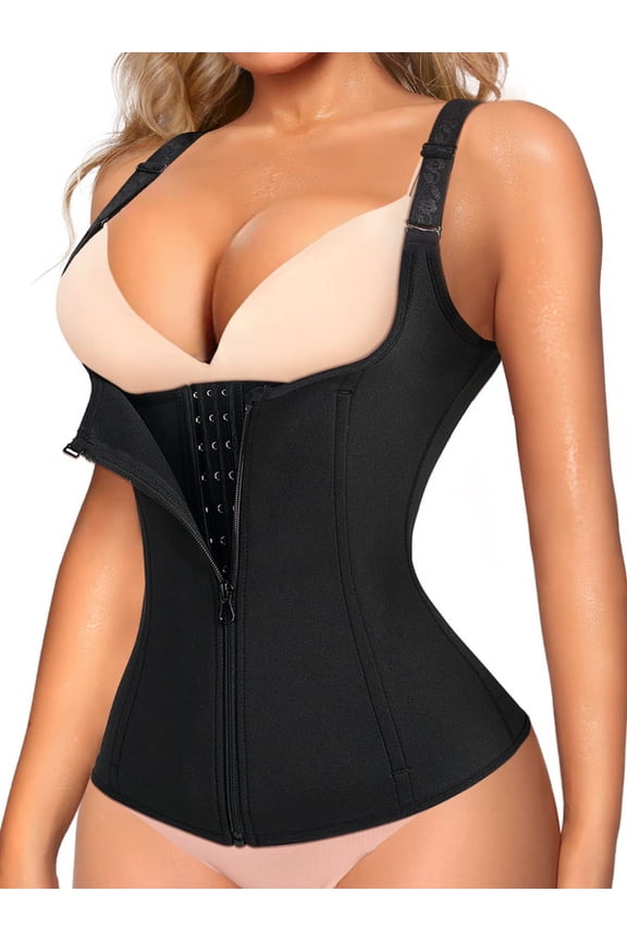 Women's Waist Trainer Vest Tummy Control Body Shaper Adjustable Workout Corset Fajas Colombianas