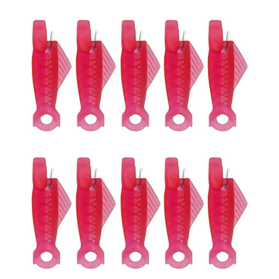 Koadzawe 10pcs Sewing Needle Threaders, Fish Type Plastic Threaders with Hook for Small Eye Needles,for DIY Crafts, Knitting, Quilting,Pink,needle threader,sewing needle threader,threaders for sewing