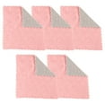 thumbnail image 1 of Koadzawe Cleaning Cloths Kitchen Towels Microfiber Washcloths Lint Free Dish Cloth Reusable Dishtowels Household Super Absorbent Fast Drying, 10"X10", Pack Of 5 (Pink), 1 of 7