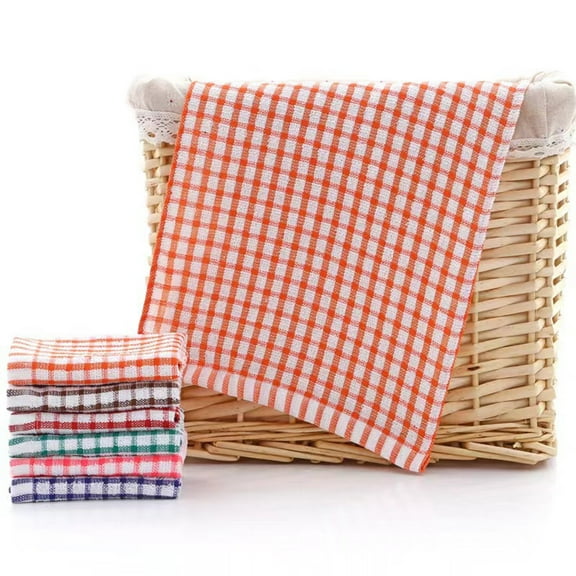 Koadzawe Cotton Dish Towels Cloths For Kitchen Drying Dishes, Lattice Terry Towels, Absorbent Kitchen Cloths With Hanging Loop, 16.54"X25.2"Cotton Cleaning Rags Dish Cloths For Washing Dishes