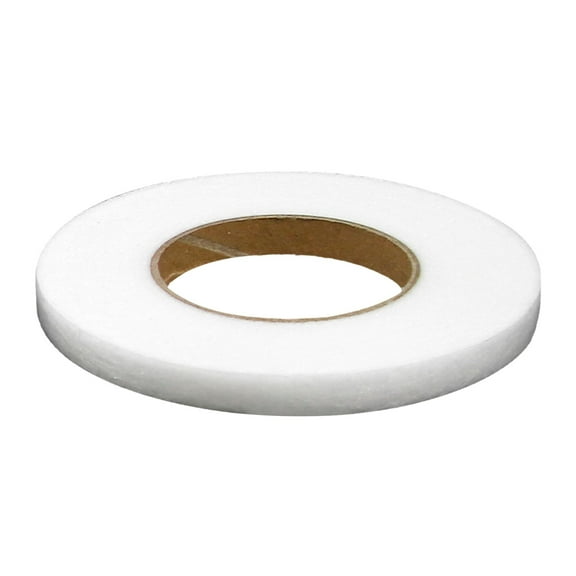 Koadzawe Folded Edge Tape No Iron No Sew Hemming Tape for Pants Double Sided Fabric Tape for Clothes Sewing Tape Press-On Self Adhesive Sticky Tape, Peel Off Easily, 70 Yards 1 Roll (White)