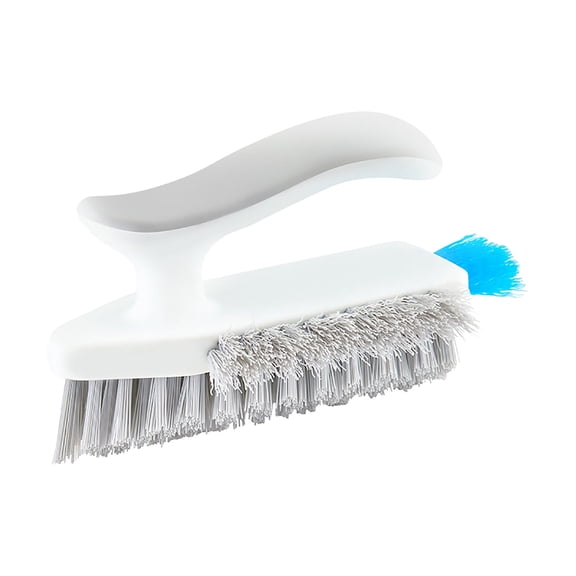 Koadzawe Grout And Corner Scrubber Brush With Scraper Tool 4-In-1, Stiff Bristles Crevice Floor Cleaner For Cleaning Bathroom Kitchen Wall Gap Cleaning Brush,Floor Squeegee For Tile Floor