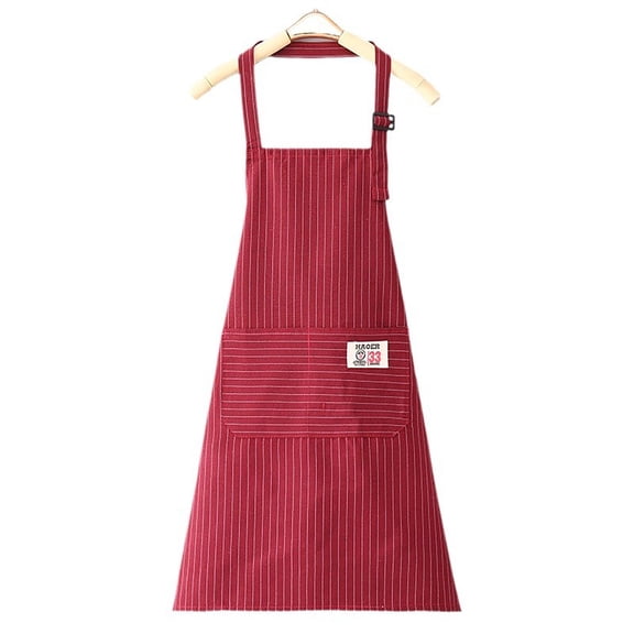Koadzawe Kitchen Cooking Stripes Aprons, Adjustable Soft Chef Apron with 2 Pockets for Men Women,Stripe Apron for Men Women Chef Big and Tall Large Striped Aprons with Pockets for Kitchen Cooking