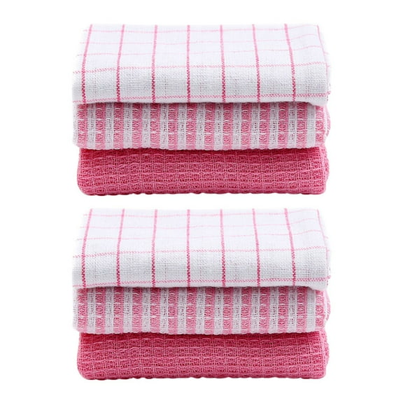 Koadzawe Kitchen Towels Set Of 3 - Highly Absorbent, Super Soft Cotton 13.8*13.8 Inch Dish Towels With Hanging Loop - Hand & Tea Towels For Cleaning & Drying Dishes
