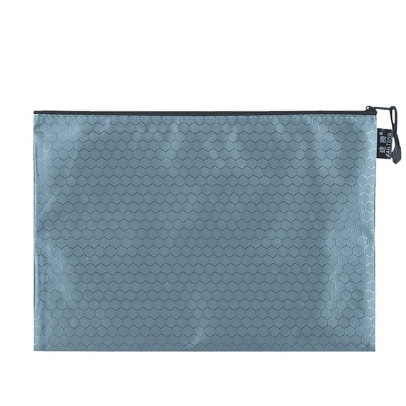 Koadzawe Large Zipper Pouch 14x9.5 in Pocket Waterproof File Bag, A4 Foldable Document Storage Bag for Office Carrying Paper Files Books Filing Folder Travel 1 Pack ,folders with pockets,file tote.