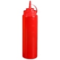 thumbnail image 1 of Koadzawe 1 Piece Plastic Squeeze Bottle Plastic Squeeze Condiment Bottle Ketchup Bbq Sauce Dispensing Bottle With Twist On Cap Lids For Sauce Ketchup Craft Paint(24Oz, Random Colors), 1 of 9
