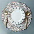 thumbnail image 1 of Koadzawe Round Placemats Set Of 1 For Dinner Tables, Placemats，Washable Table Mats For Dinner Table Decor，Placemats，Outdoor Placemats，Placemats Washable，Round Placemats, 1 of 7