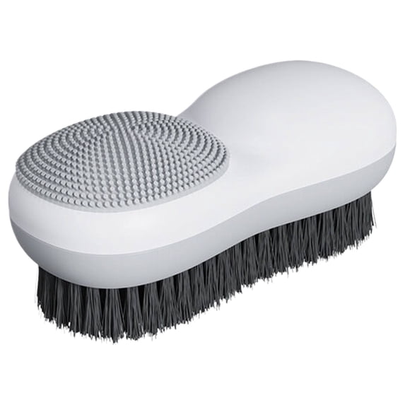 Koadzawe Two-Sided Laundry Stain Remover Brush, Soft Bristle for Scrubbing Out Tough Stains On Wool Cashmere Delicate Fabrics Knits Cotton Leather, Easy To Grip Hand Washing Clothes Brushes 1Pc