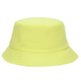 thumbnail image 1 of Koadzawe Unisex Bucket Hat Outdoor Sun Protection Travel Cap Packable Fisherman Hat Summer Beach Safari Hat Cotton Plain Solid Hat for Hiking Camping Fishing Gardening Classic Sport HeadwearYellow, 1 of 2
