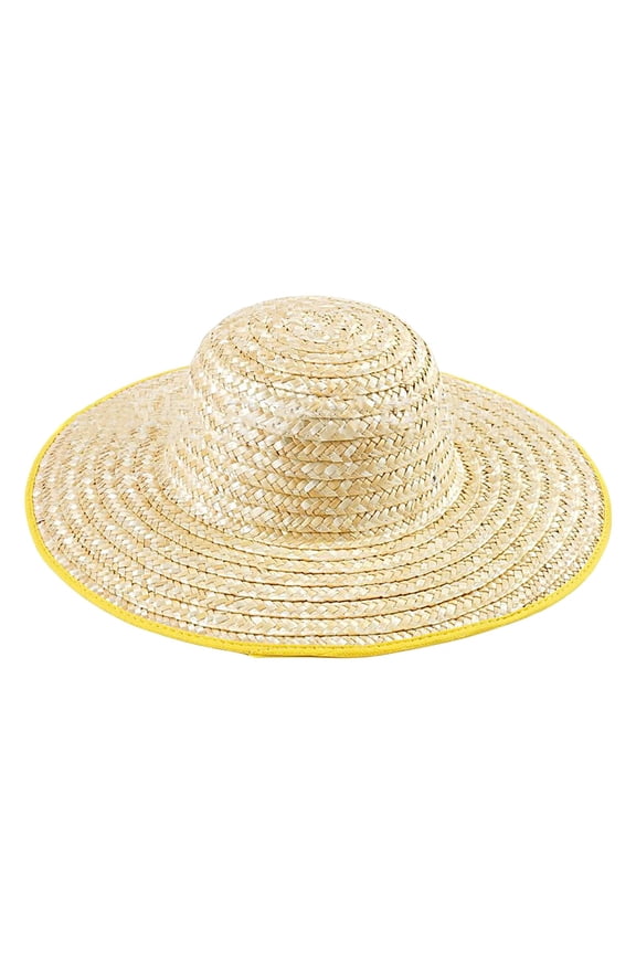 Unisex Wide Brim Straw Hat Summer Beach Sun Protection Cap Foldable Panama Floppy Hats Woven Crochet Travel Pool Fishing Gardening Headwear Outdoor Sunscreen Breathable Bonnet GearGD2