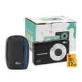thumbnail image 1 of Koah 44MP FHD Point and Shoot Digital Camera with 16X Power Zoom (Black) Bundle with 32GB Class 10 microSDHC Card with Adapter, and Camera Case (3 Items), 1 of 8