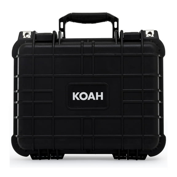 Koah Weatherproof Hard Case with Customizable Foam (13 x 11 x 6 Inch)