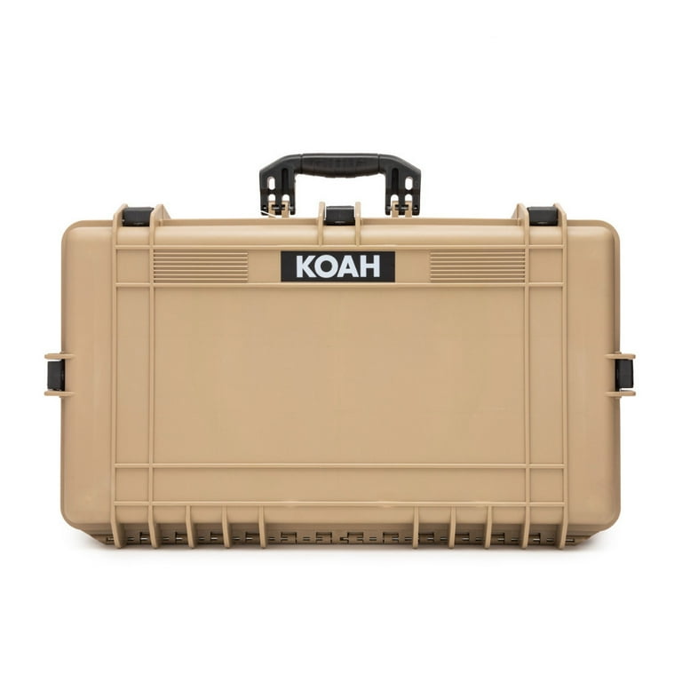koa♯♡ Koah Waterproof Travel Hard Case with Customizable Foam (28 x 17 x
