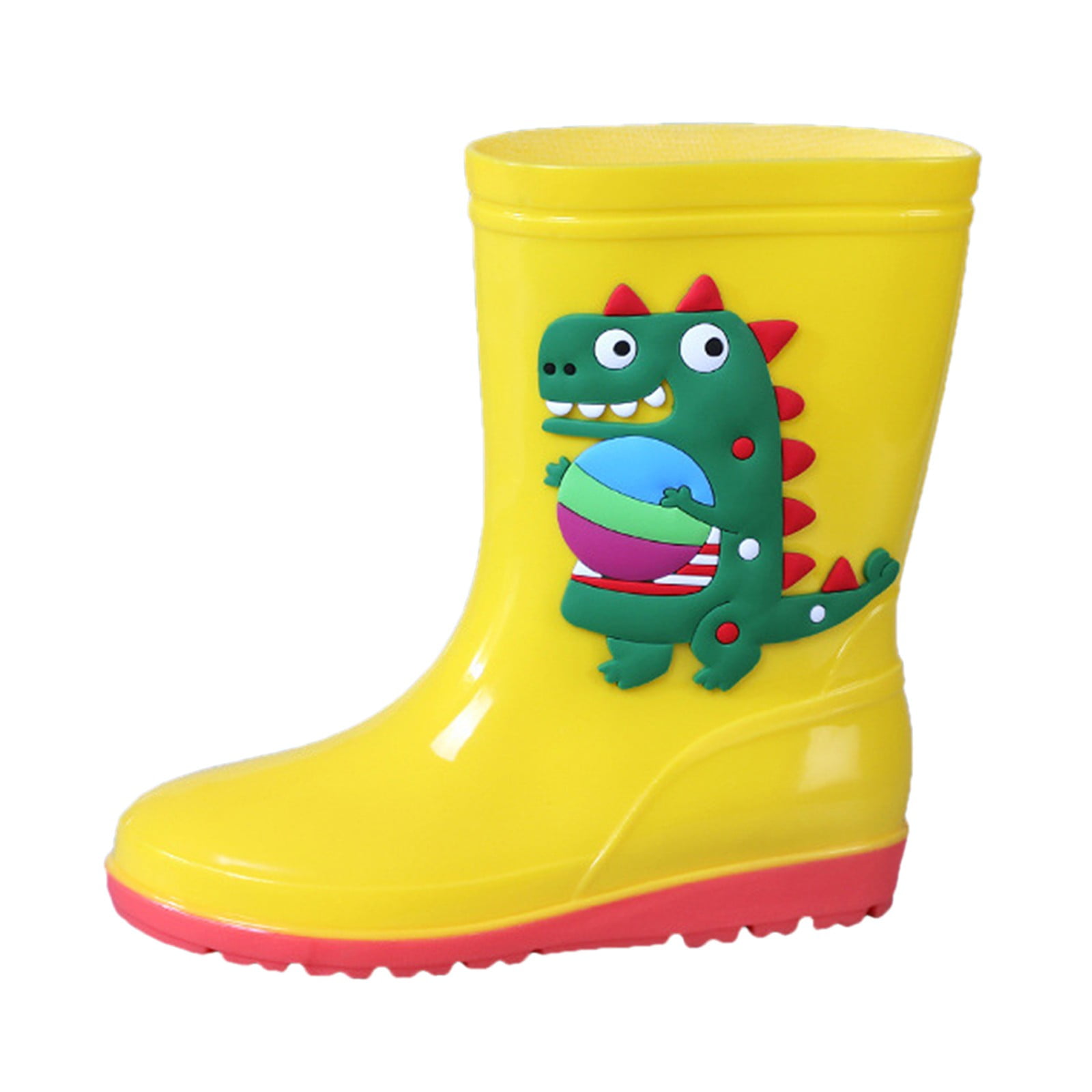 Koaiezne PVC Rubber Children Water Shoes Classic Children Rainboots
