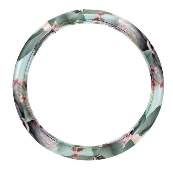 Koala 14.5 Inch Printing PVC Leather Car Wheel Cover Auto Accessories