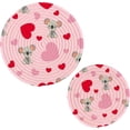 thumbnail image 1 of Koala 2 Pack Pot Holders Trivets, Heat Resistant Hot Pads for Kitchen Table Decoration Trivets for Hot Dishes/Pot/Bowl/Teapot/Kitchen Hot Pads Trivets, 7" + 9.45", 1 of 7