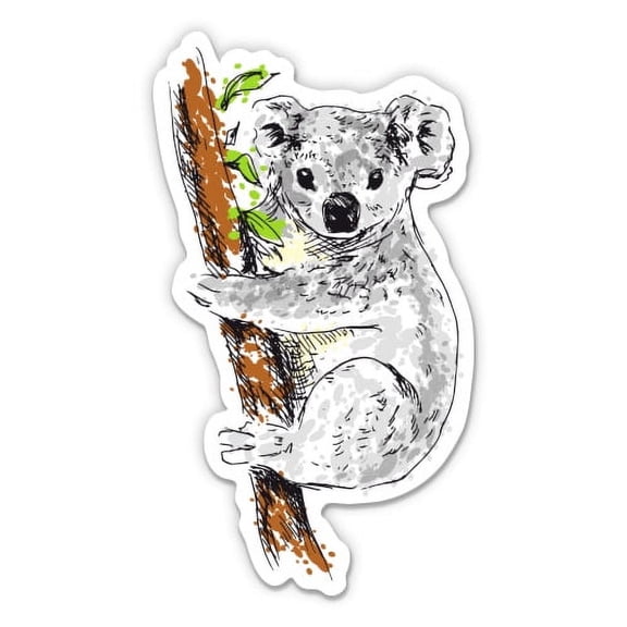 Koala - 3" Vinyl Sticker - For Car Laptop Water Bottle Phone - Waterproof Decal