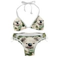 thumbnail image 1 of Koala Adjustable Strap Detachable Sponge Bikini Set - Two-Pack, for Beach and Pool Parties, 1 of 6