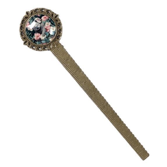 Koala Antique Bronze Lace Bookmark: a Gift for Readers and Book Lovers