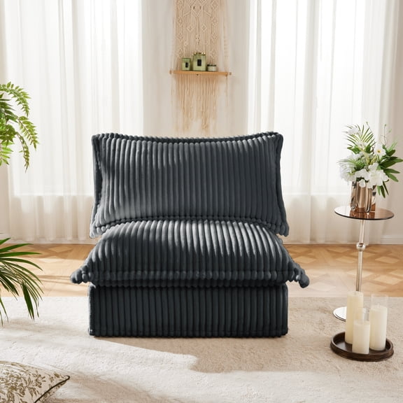 Koala Armless Sofa - Grey