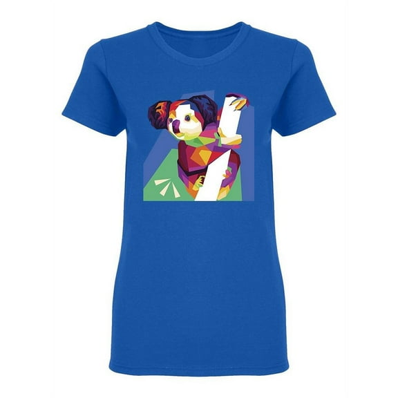 Koala Artistic Design T-Shirt Women -Image by Shutterstock, Female Large