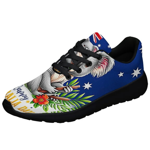 Koala AuStalia Happy AuStalia Day Shoes Sneakers Black Size 3.5