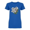 thumbnail image 1 of Koala Baby And Mother T-Shirt Women -Image by Shutterstock, Female Medium, 1 of 2