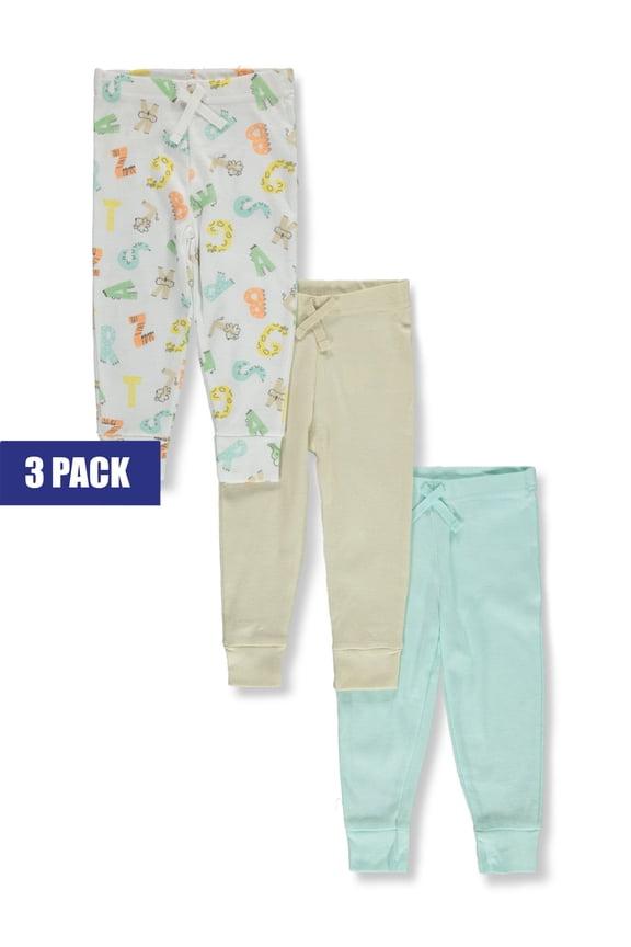 Baby Boys' 3-Pack Alphabet Pants Color: white Size: newborn