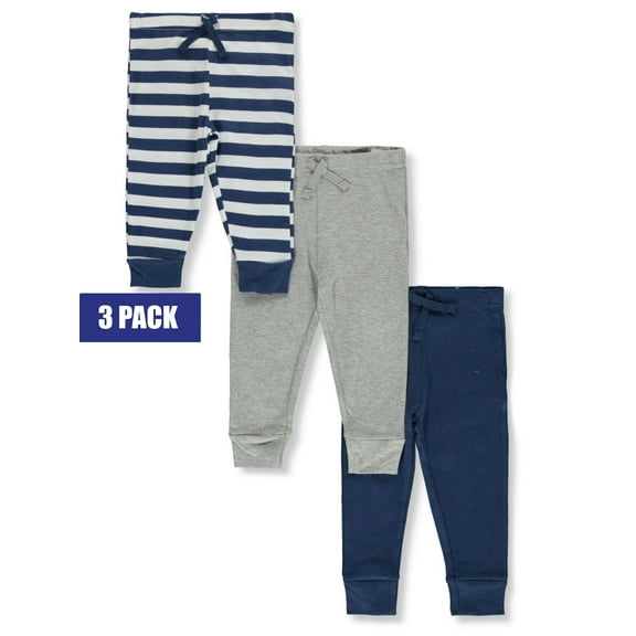 Koala Baby Baby Boys' 3-Pack Striped Pants Color: blue Size: newborn
