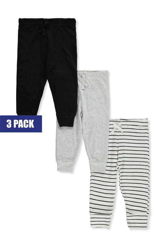 Baby Boys' 3-Pack Pants Color: gray/multi Size: newborn