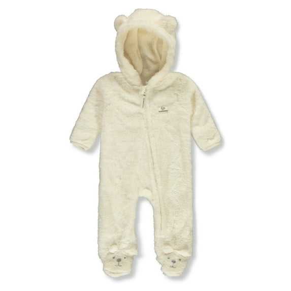 Koala Baby Baby Boys' Plush Sleeper Pram Suits Color: white Size: newborn