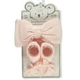 thumbnail image 1 of Koala Baby Baby Girls' 2-Piece Headband Booties Set - pink, one size, 1 of 3